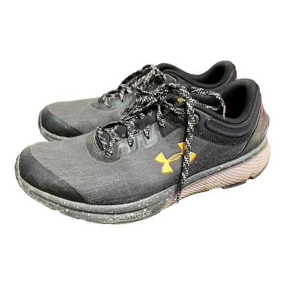 Under Armour Charged Escape 3 Evo Black Purple Metallic Women Sneaker Size 9 - Picture 3 of 5